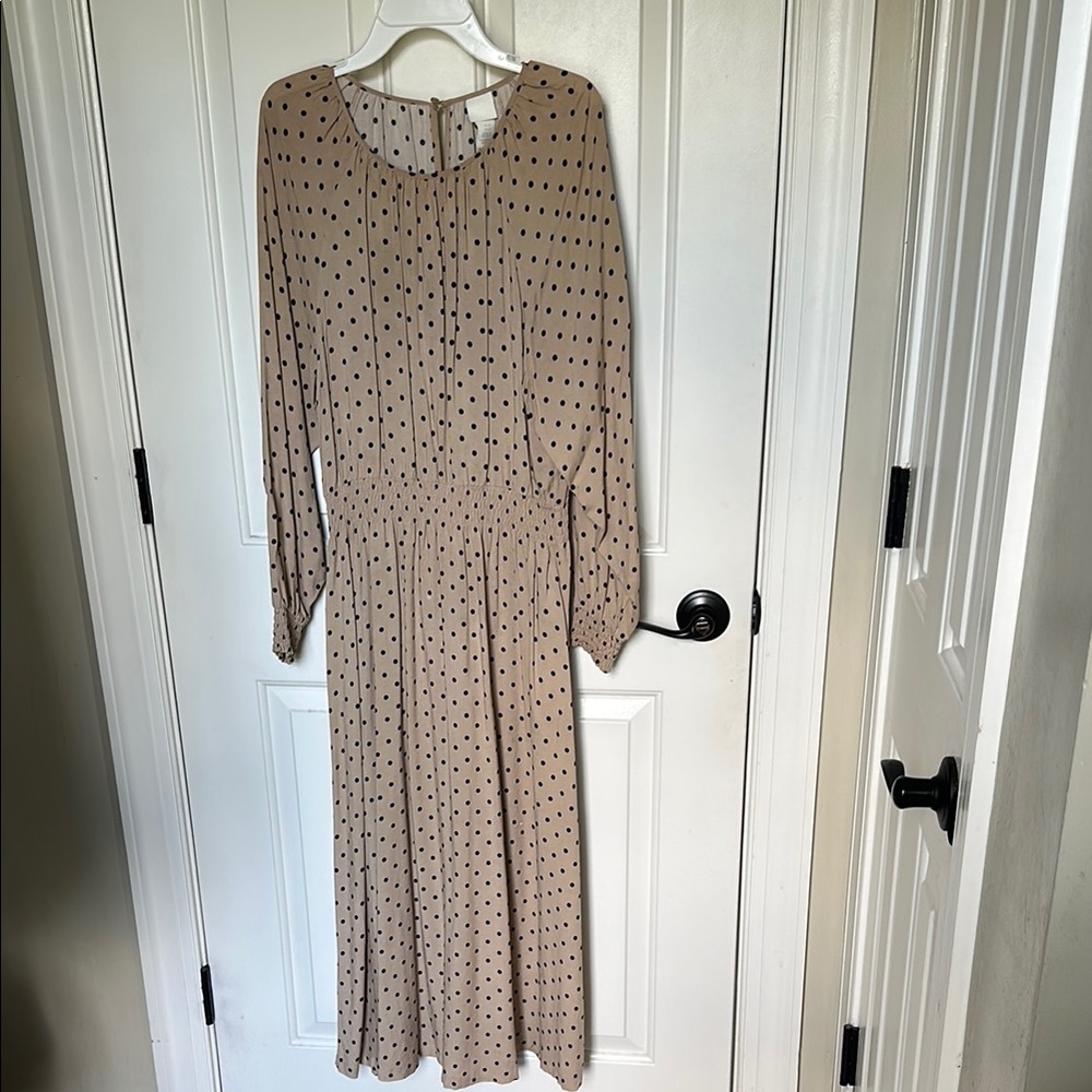 H&M Polka Dot Long Sleeve Dress
